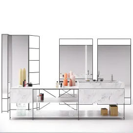Rig modules bathroom with decor set 01